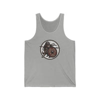 Shieldmaiden Viking Dogs Tank Top - Lightweight Airlume Cotton Jersey - Unisex Athletic Heather
