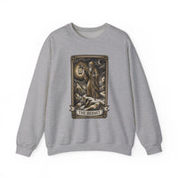 The Hermit Tarot Card Sweatshirt - Heavy Blend Crewneck Fleece - Unisex Off White