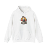 Great Dane Retro 70s Sunset Hoodie - Heavy Blend Fleece Pullover - Unisex White