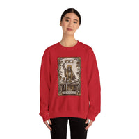 The Magician Tarot Card Sweatshirt - Heavy Blend Fleece Crewneck Pullover - Unisex Warm White