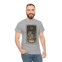 Tarot The Star Card Graphic T-Shirt - Heavy Cotton Classic Fit Tee - Unisex Off White