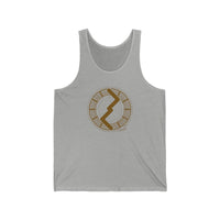Jera Rune Harvest Symbol Tank Top - Lightweight Airlume Cotton Jersey - Unisex Athletic Heather