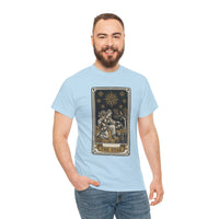Tarot The Star Card Graphic T-Shirt - Heavy Cotton Classic Fit Tee - Unisex Off White