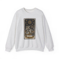The Star Tarot Card Sweatshirt - 50/50 Cotton Polyester Crewneck - Unisex White
