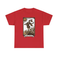 The Fool Tarot Card Graphic T-Shirt - Heavy Cotton Classic Fit Tee - Unisex White
