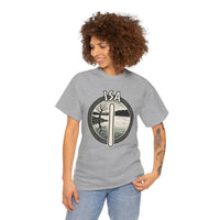 Isa Rune Ice Landscape T-Shirt - Heavy Cotton Classic Fit Crewneck - Unisex White