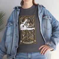 Judgement Angel Graphic T-Shirt - Heavy Cotton Classic Fit Tee - Unisex White