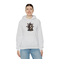 Sowulo Rune Sun Ray Hoodie - Heavy Blend Fleece Pullover - Unisex White