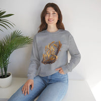 Jera Rune Harvest Graphic Sweatshirt - Heavy Blend Cotton Polyester Crewneck - Unisex White