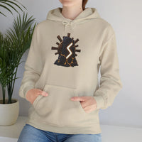 Sowulo Rune Sun Ray Hoodie - Heavy Blend Fleece Pullover - Unisex White