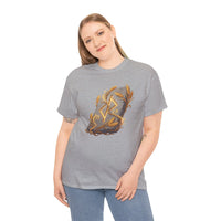 Jera Rune Harvest Stone T-Shirt - Heavy Cotton Classic Fit Tee - Unisex White