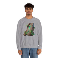 Eihwaz Rune Yggdrasil Tree Sweatshirt - Heavy Blend Classic Crewneck - Unisex Off White