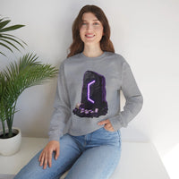Perthro Rune Mystery Sweatshirt - Durable Cotton Poly Blend Crewneck - Unisex White