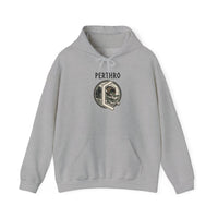 Perthro Rune Lot Cup Hoodie - Heavy Blend Fleece Pullover - Unisex White