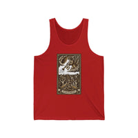 Judgement Tarot Card Graphic Tank Top - Lightweight Airlume Cotton Jersey - Unisex Athletic Heather