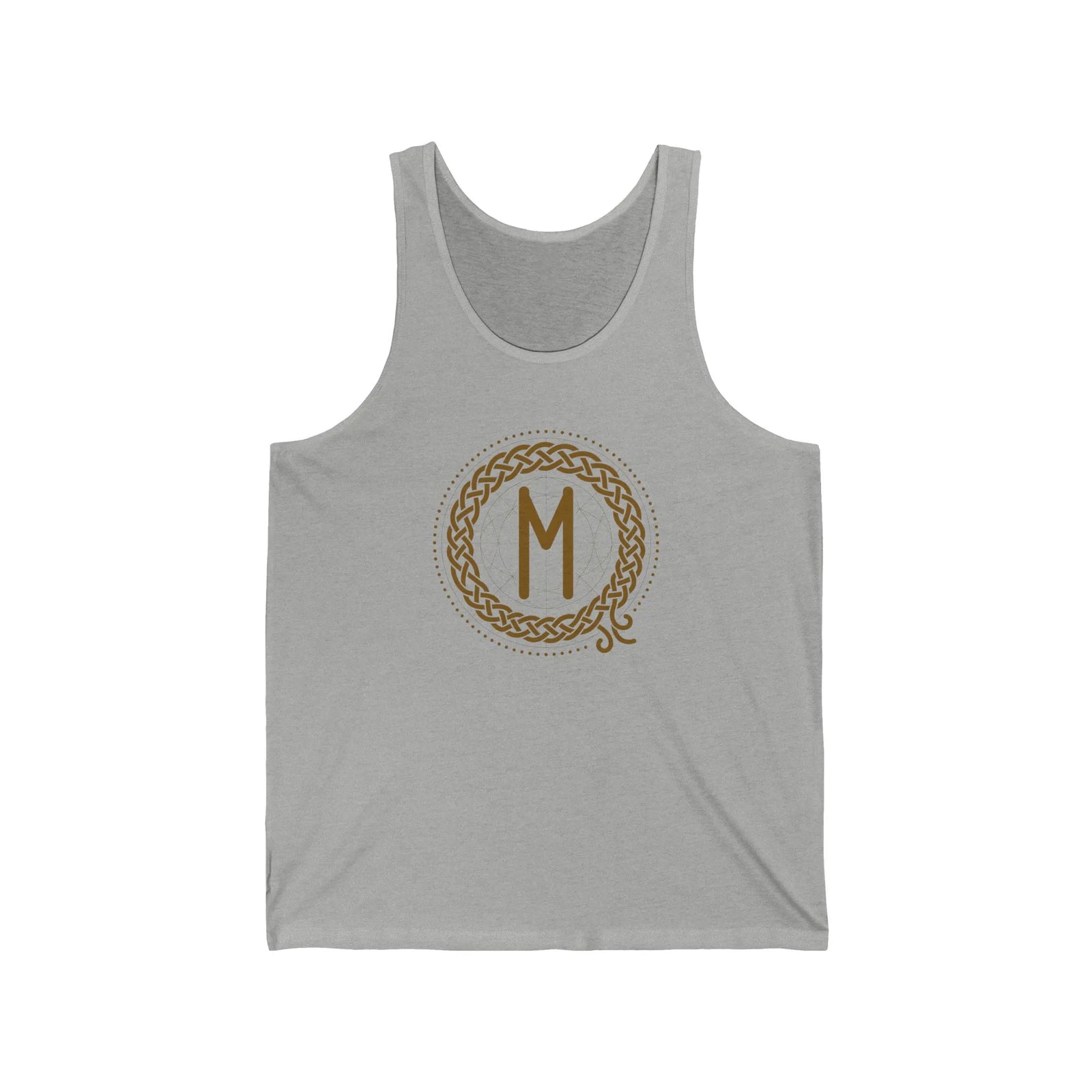 Ehwaz Divine Partnership Rune Tank Top - Lightweight Airlume Cotton Retail Fit - Unisex White