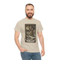 The Hermit Tarot T-Shirt - Medium Weight Cotton Classic Tee - Unisex White