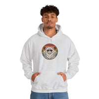 Persian Cat 70s Sunset Aviators Hoodie - Soft Cotton-Poly Blend Pullover - Unisex White