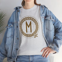 Ehwaz Rune Divine Twins T-Shirt - Heavyweight Cotton Classic Fit - Unisex White