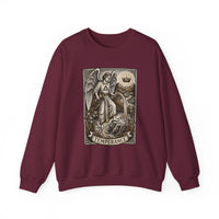 Temperance Tarot Card Angel Sweatshirt - Heavy Blend Fleece Crewneck - Unisex White
