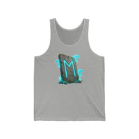 Ehwaz Rune Spirit Horses Tank Top - Lightweight Cotton Retail Fit Jersey - Unisex Athletic Heather