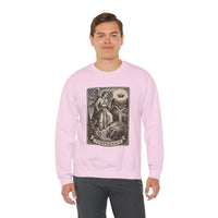 Temperance Tarot Card Angel Sweatshirt - Heavy Blend Fleece Crewneck - Unisex White