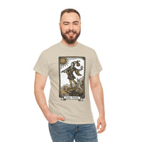 The Fool Tarot Card Graphic T-Shirt - Heavy Cotton Classic Fit Tee - Unisex White