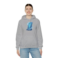 Isa Rune Ice Hoodie - Heavy Blend Cotton Blend Pullover - Unisex White