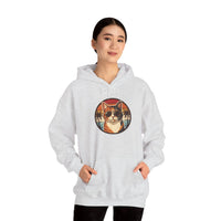 Calico Cat Aviator Sunglasses Hoodie - Heavy Blend Fleece Pullover - Unisex White