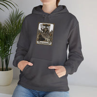 The Chariot Tarot Card Hoodie - Heavy Blend Fleece Pullover - Unisex Off White
