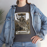 The Chariot Tarot Card T-Shirt - Heavy Cotton Classic Fit Tee - Unisex White