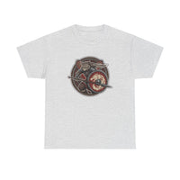 Viking Berserker Cats Shieldmaiden T-Shirt - Heavy Cotton Classic Fit Tee - Unisex White