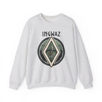 Ingwaz Rune Seed Potential Sweatshirt - Classic Fit Heavy Blend Crewneck - Unisex Ash