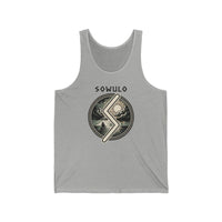 Sowulo Rune Sun Guidance Tank Top - Soft Airlume Cotton Retail Fit - Unisex White