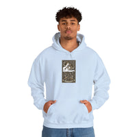 Judgement Tarot Card Graphic Hoodie - Heavyweight Cotton Blend Pullover - Unisex White