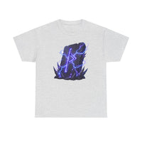 Thurisaz Rune Lightning Graphic T-Shirt - Heavy Cotton Classic Fit Tee - Unisex White