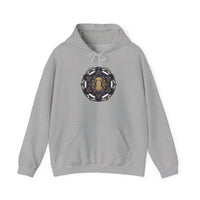 Metatron's Hound Sacred Geometry Hoodie - Heavy Blend Cotton-Poly Fleece Pullover - Unisex White