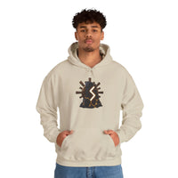 Sowulo Rune Sun Ray Hoodie - Heavy Blend Fleece Pullover - Unisex White
