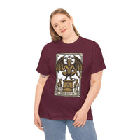 The Devil Tarot Card Graphic T-Shirt - Heavy Cotton Classic Fit Tee - Unisex White