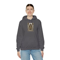 The Hierophant Tarot Card Hoodie - Heavyweight Fleece Pullover - Unisex White