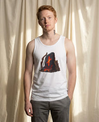 Nauthiz Rune Graphic Tank Top - Lightweight Ring-Spun Cotton Jersey - Unisex Athletic Heather