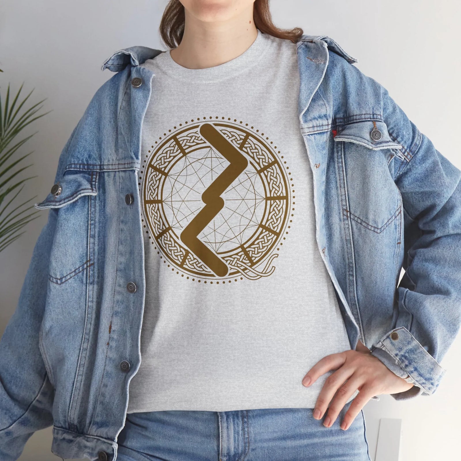 Jera Rune Harvest Cycle Graphic T-Shirt - Heavy Cotton Classic Fit Tee - Unisex White