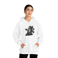 Berkana Birch Rune Graphic Hoodie - Soft Cotton-Poly Blend Pullover - Unisex White