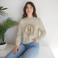Hagalaz Rune Crushing Change Sweatshirt - Heavy Blend Cotton Poly Crewneck - Unisex White