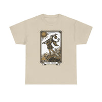 The Fool Tarot Card Graphic T-Shirt - Heavy Cotton Classic Fit Tee - Unisex White