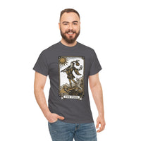 The Fool Tarot Card Graphic T-Shirt - Heavy Cotton Classic Fit Tee - Unisex White