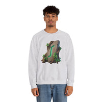 Eihwaz Rune Yggdrasil Tree Sweatshirt - Heavy Blend Classic Crewneck - Unisex Off White