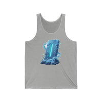 Isa Rune Ice Stillness Tank Top - Soft Combed Cotton Retail Fit - Unisex Athletic Heather