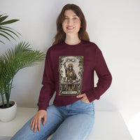 The Magician Tarot Card Sweatshirt - Heavy Blend Fleece Crewneck Pullover - Unisex Warm White
