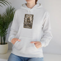 The Magician Tarot Card Hoodie - Cozy Fleece Pullover - Unisex White